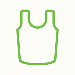 t-shirt sport clothing icon green white simple