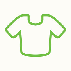 t-shirt sport clothing icon green white simple