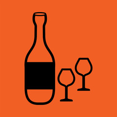 food dinning kitchen menu restaurant travel black icon simple on orange background