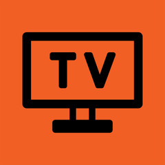 food dinning kitchen menu restaurant travel black icon simple on orange background