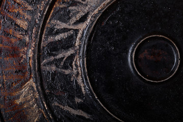 Old metal surface for background