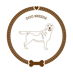 Dog breed sticker