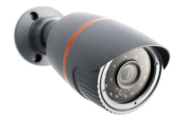 IP camera, security surveillance ip-cam isolated on white