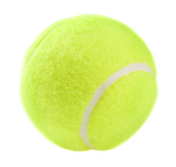 tennis ball isolated on white background 