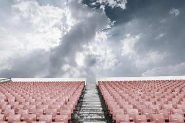 Obraz premium Red seats in the stadium