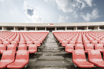 Obraz premium Red seats in the stadium