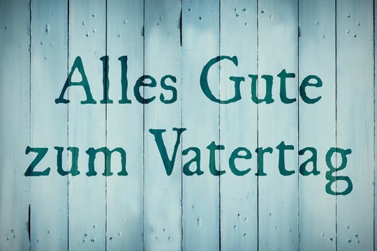 Composite image of word alles gute zum vatertag