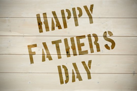 Composite image of word happy fathers day