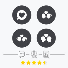 Couple love icon. Lesbian and Gay lovers signs.