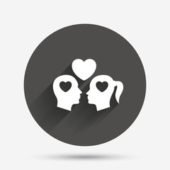 Couple sign icon. Male love female. Lovers.