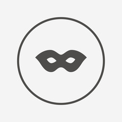 Mask sign icon. Anonymous spy access symbol.