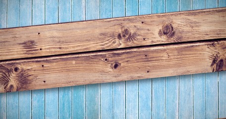 Composite image of wooden planks background