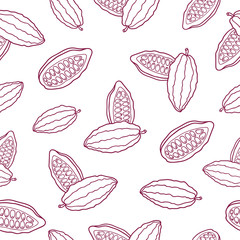 Vector pattern cacao