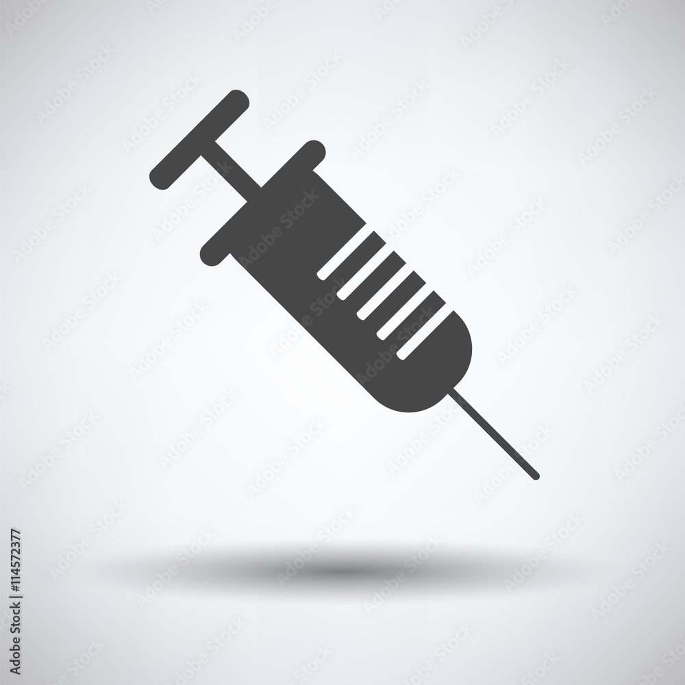 Poster syringe icon