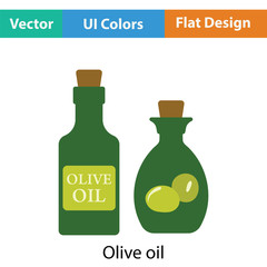 Bottle of olive oil icon