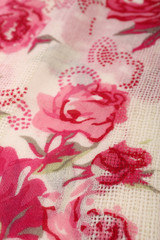 Chinese style pattern made of fabric scarves