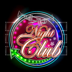 Neon Light signboard for Night Club