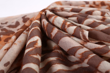 Chinese style pattern made of fabric scarves