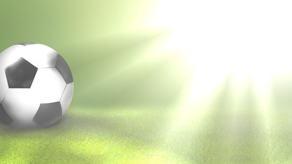 soccer fotoball ball 3d render design © wetzkaz