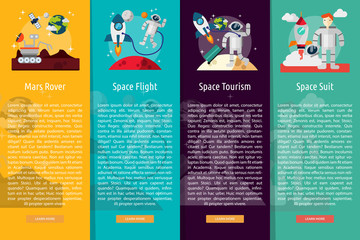 Space and Universe Vertical Banner Concept © Graphiqa-Stock