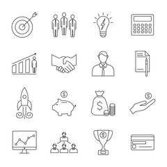 Business line icons