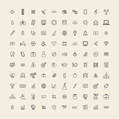 Vector UI Illustration Mixed Medical Business Concept