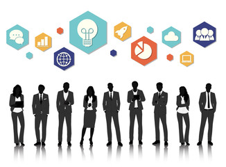 Vector UI Illustration Business People Concept