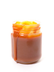 caramel in jar