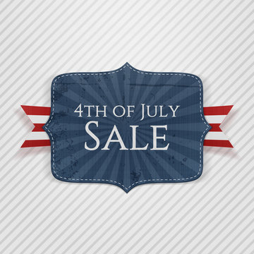 Fourth of July Sale realistic Emblem