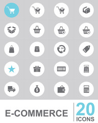 icon E-COMMERCE vector design