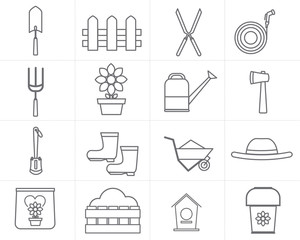 icon garden vector design