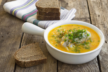 Photos of the traditional chicken soup