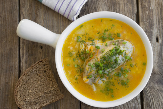 Photos of the traditional chicken soup