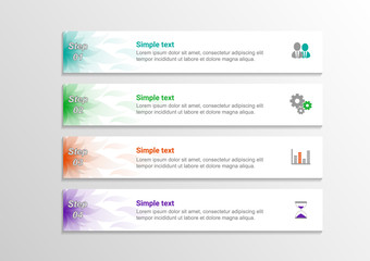 Infographic banners Templates for Business.Vector design element