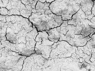 Cracks on the ground