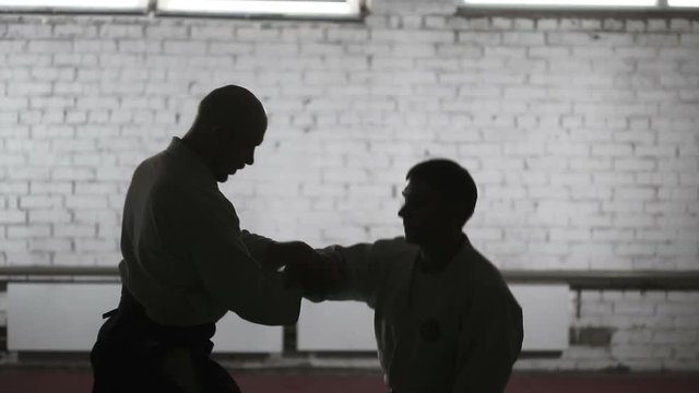 Martial arts Master in black hakama