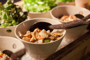 salad vegetables in bowl.