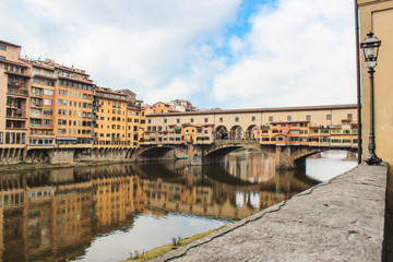 Obraz premium フィレンツェのポンテヴェッキオ