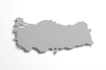 Fototapeta premium Turkey map