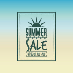 Summer Sale label