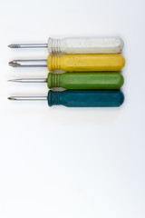set of various screwdrivers