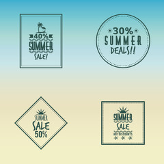 Summer Sale labels