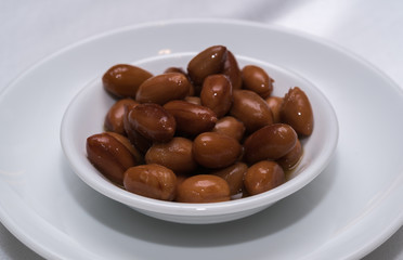 boiled beans in a pot
