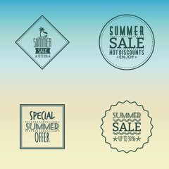 Obraz premium Summer Sale labels