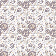 Vintage shabby Chic Seamless pattern with flowers and leaves.