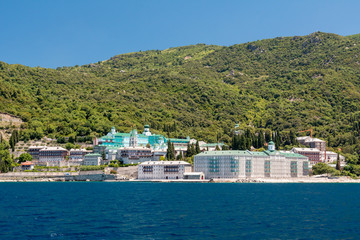 Obraz premium Monastery on mount Athos in Greece