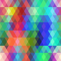 Obraz premium Abstract hipsters seamless pattern with colored rhombus. Geometric background. Vector