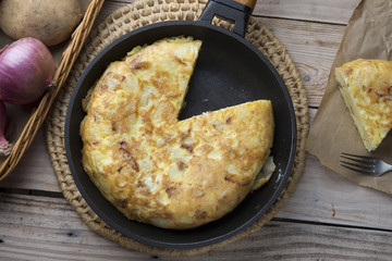 Omelette of potatoes (typical spanish)