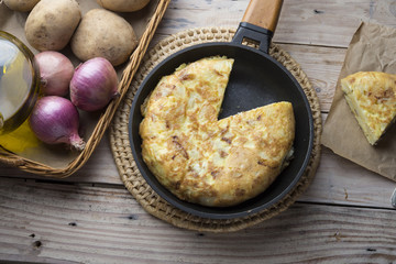 Omelette of potatoes (typical spanish)