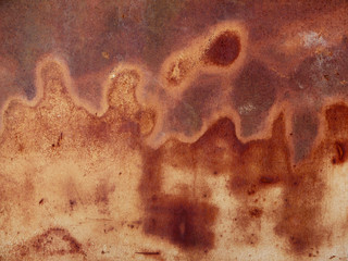background of rusted metal and paint
